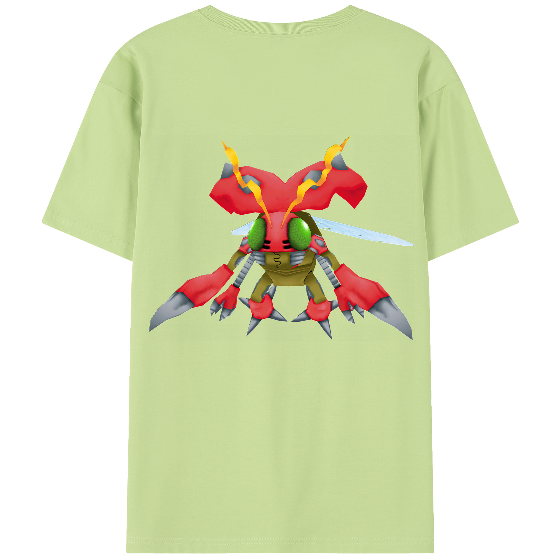 （画像用） Digimon デジタルモンスター/デジモン 綿100％半袖Tシャツ（背面プリント）